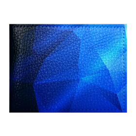 Обложка для студенческого билета с принтом SHADES OF BLUE в Новосибирске, натуральная кожа | Размер: 11*8 см; Печать на всей внешней стороне | Тематика изображения на принте: geometry | kaleidoscope | pattern | pilygon | polyscape | space | textures | tie dye | абстракт | броня | вселенная | геометрия | города | каледоскоп | космос | паттерн | полигон | полискейп | природа | тай дай | текстура | текстуры