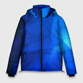 Мужская зимняя куртка 3D с принтом SHADES OF BLUE в Новосибирске, верх — 100% полиэстер; подкладка — 100% полиэстер; утеплитель — 100% полиэстер | длина ниже бедра, свободный силуэт Оверсайз. Есть воротник-стойка, отстегивающийся капюшон и ветрозащитная планка. 

Боковые карманы с листочкой на кнопках и внутренний карман на молнии. | geometry | kaleidoscope | pattern | pilygon | polyscape | space | textures | tie dye | абстракт | броня | вселенная | геометрия | города | каледоскоп | космос | паттерн | полигон | полискейп | природа | тай дай | текстура | текстуры