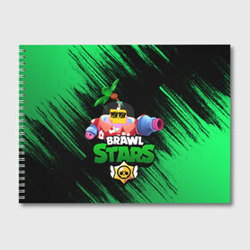 Альбом для рисования с принтом SPROUT BRAWL STARS в Новосибирске, 100% бумага
 | матовая бумага, плотность 200 мг. | brawl | brawl stars | brawl stars sprout | clash | sprout | tropical sprout | бравл старс | игра | мобильные игры | спраут | тропический спрут