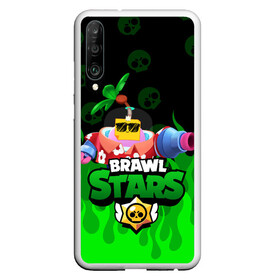 Чехол для Honor P30 с принтом СПРАУТ BRAWL STARS в Новосибирске, Силикон | Область печати: задняя сторона чехла, без боковых панелей | brawl | brawl stars | brawl stars sprout | clash | sprout | tropical sprout | бравл старс | игра | мобильные игры | спраут | тропический спрут