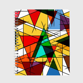 Тетрадь с принтом ПИКАССО в Новосибирске, 100% бумага | 48 листов, плотность листов — 60 г/м2, плотность картонной обложки — 250 г/м2. Листы скреплены сбоку удобной пружинной спиралью. Уголки страниц и обложки скругленные. Цвет линий — светло-серый
 | geometry | kaleidoscope | pattern | pilygon | polyscape | space | textures | tie dye | абстракт | броня | вселенная | геометрия | города | каледоскоп | космос | паттерн | полигон | полискейп | природа | тай дай | текстура | текстуры