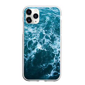 Чехол для iPhone 11 Pro Max матовый с принтом Водная гладь в Новосибирске, Силикон |  | волны | море | рябь