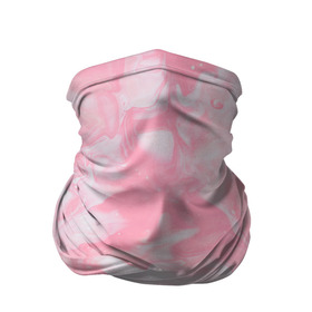 Бандана-труба 3D с принтом Розовая Богемия в Новосибирске, 100% полиэстер, ткань с особыми свойствами — Activecool | плотность 150‒180 г/м2; хорошо тянется, но сохраняет форму | искусство | краска | разводы
