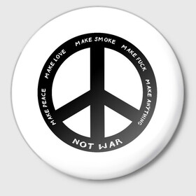 Значок с принтом Pacific в Новосибирске,  металл | круглая форма, металлическая застежка в виде булавки | hippie | love | pacific | peace | любовь | мир | надпись | пацифик | текст | фраза | хиппи