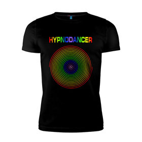 Мужская футболка премиум с принтом HYPNODANCER в Новосибирске, 92% хлопок, 8% лайкра | приталенный силуэт, круглый вырез ворота, длина до линии бедра, короткий рукав | hypnodancer | hypnodancer little | little big | uno | группа little big | литл биг | надпись