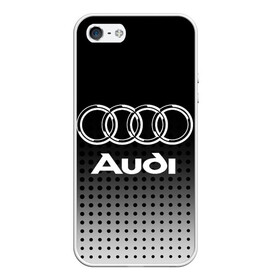 Чехол для iPhone 5/5S матовый с принтом Audi в Новосибирске, Силикон | Область печати: задняя сторона чехла, без боковых панелей | audi | audi лого | audi марка | audi эмблема | ауди | ауди значок | ауди лого | ауди чб значок | ауди эмблема | значок audi | лого автомобиля | логотип audi | логотип ауди | черно белый