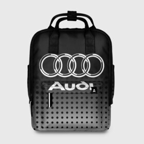Женский рюкзак 3D с принтом Audi в Новосибирске, 100% полиэстер | лямки с регулируемой длиной, сверху ручки, чтобы рюкзак нести как сумку. Основное отделение закрывается на молнию, как и внешний карман. Внутри два дополнительных кармана, один из которых закрывается на молнию. По бокам два дополнительных кармашка, куда поместится маленькая бутылочка
 | audi | audi лого | audi марка | audi эмблема | ауди | ауди значок | ауди лого | ауди чб значок | ауди эмблема | значок audi | лого автомобиля | логотип audi | логотип ауди | черно белый