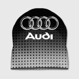 Шапка 3D с принтом Audi в Новосибирске, 100% полиэстер | универсальный размер, печать по всей поверхности изделия | audi | audi лого | audi марка | audi эмблема | ауди | ауди значок | ауди лого | ауди чб значок | ауди эмблема | значок audi | лого автомобиля | логотип audi | логотип ауди | черно белый