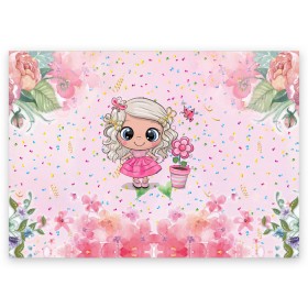 Поздравительная открытка с принтом Маленькая принцесса в Новосибирске, 100% бумага | плотность бумаги 280 г/м2, матовая, на обратной стороне линовка и место для марки
 | бабочка | девочка | девочке | маленькая | милая | сердечки | цветочки