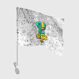 Флаг для автомобиля с принтом BRAWL STARS LEON в Новосибирске, 100% полиэстер | Размер: 30*21 см | allstars | clash royale | бравл старс | бравл старс скин | браво старс | герой | игра brawl | игра бравл | игра бравл старс | персонаж | старс игра