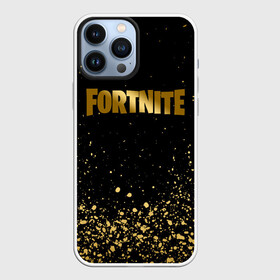 Чехол для iPhone 13 Pro Max с принтом FORTNITE GOLDEN | ФОРТНАЙТ ЗОЛОТО в Новосибирске,  |  | Тематика изображения на принте: deadmau5 | fortnite | fortnite 2 | fortnite x маршмелло | ikonik | marshmello | ninja | ninja streamer | raven | travis scott | ворон | иконик | ниндзя | пили | рейвен | трэвис скотт | фортнайт