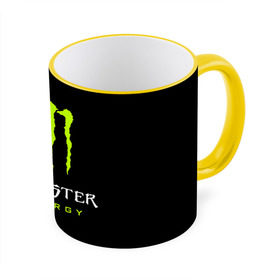 Кружка с принтом MONSTER ENERGY в Новосибирске, керамика | ёмкость 330 мл | black monster | bmx | claw | cybersport | energy | monster | monster energy | moto | motocross | race | sport | киберспорт | когти | монстер энерджи | монстр | мото | мотокросс | ралли | скейтбординг | спорт | т | энергия