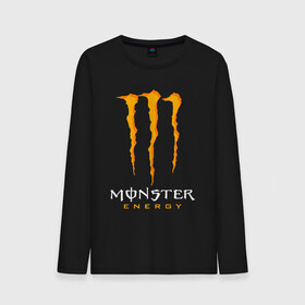 Мужской лонгслив хлопок с принтом MONSTER ENERGY в Новосибирске, 100% хлопок |  | black monster | bmx | claw | cybersport | energy | monster | monster energy | moto | motocross | race | sport | киберспорт | когти | монстер энерджи | монстр | мото | мотокросс | ралли | скейтбординг | спорт | т | энергия