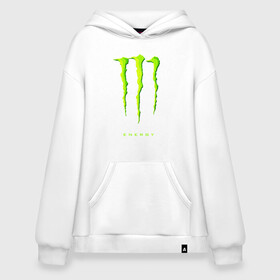 Худи SuperOversize хлопок с принтом MONSTER ENERGY в Новосибирске, 70% хлопок, 30% полиэстер, мягкий начес внутри | карман-кенгуру, эластичная резинка на манжетах и по нижней кромке, двухслойный капюшон
 | black monster | bmx | claw | cybersport | energy | monster | monster energy | moto | motocross | race | sport | киберспорт | когти | монстер энерджи | монстр | мото | мотокросс | ралли | скейтбординг | спорт | т | энергия