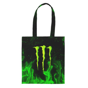 Шоппер 3D с принтом MONSTER ENERGY в Новосибирске, 100% полиэстер | Плотность: 200 г/м2; Размер: 34×35 см; Высота лямок: 30 см | black monster | bmx | claw | cybersport | energy | monster | monster energy | moto | motocross | race | sport | киберспорт | когти | монстер энерджи | монстр | мото | мотокросс | ралли | скейтбординг | спорт | т | энергия