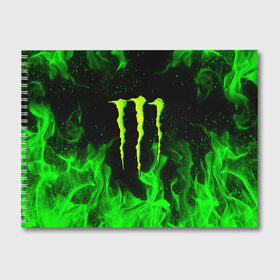 Альбом для рисования с принтом MONSTER ENERGY в Новосибирске, 100% бумага
 | матовая бумага, плотность 200 мг. | black monster | bmx | claw | cybersport | energy | monster | monster energy | moto | motocross | race | sport | киберспорт | когти | монстер энерджи | монстр | мото | мотокросс | ралли | скейтбординг | спорт | т | энергия