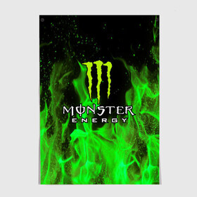 Постер с принтом MONSTER ENERGY в Новосибирске, 100% бумага
 | бумага, плотность 150 мг. Матовая, но за счет высокого коэффициента гладкости имеет небольшой блеск и дает на свету блики, но в отличии от глянцевой бумаги не покрыта лаком | black monster | bmx | claw | cybersport | energy | monster | monster energy | moto | motocross | race | sport | киберспорт | когти | монстер энерджи | монстр | мото | мотокросс | ралли | скейтбординг | спорт | т | энергия