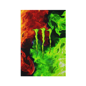 Обложка для паспорта матовая кожа с принтом MONSTER ENERGY в Новосибирске, натуральная матовая кожа | размер 19,3 х 13,7 см; прозрачные пластиковые крепления | black monster | bmx | claw | cybersport | energy | monster | monster energy | moto | motocross | race | sport | киберспорт | когти | монстер энерджи | монстр | мото | мотокросс | ралли | скейтбординг | спорт | т | энергия