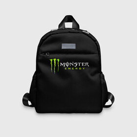 Детский рюкзак 3D с принтом MONSTER ENERGY в Новосибирске, 100% полиэстер | лямки с регулируемой длиной, сверху петелька, чтобы рюкзак можно было повесить на вешалку. Основное отделение закрывается на молнию, как и внешний карман. Внутри дополнительный карман. По бокам два дополнительных кармашка | black monster | bmx | claw | cybersport | energy | monster | monster energy | moto | motocross | race | sport | киберспорт | когти | монстер энерджи | монстр | мото | мотокросс | ралли | скейтбординг | спорт | т | энергия