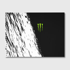 Альбом для рисования с принтом MONSTER ENERGY в Новосибирске, 100% бумага
 | матовая бумага, плотность 200 мг. | black monster | bmx | claw | cybersport | energy | monster | monster energy | moto | motocross | race | sport | киберспорт | когти | монстер энерджи | монстр | мото | мотокросс | ралли | скейтбординг | спорт | т | энергия