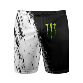 Мужские шорты спортивные с принтом MONSTER ENERGY в Новосибирске,  |  | Тематика изображения на принте: black monster | bmx | claw | cybersport | energy | monster | monster energy | moto | motocross | race | sport | киберспорт | когти | монстер энерджи | монстр | мото | мотокросс | ралли | скейтбординг | спорт | т | энергия