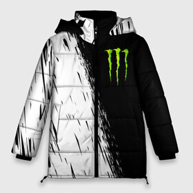 Женская зимняя куртка 3D с принтом MONSTER ENERGY в Новосибирске, верх — 100% полиэстер; подкладка — 100% полиэстер; утеплитель — 100% полиэстер | длина ниже бедра, силуэт Оверсайз. Есть воротник-стойка, отстегивающийся капюшон и ветрозащитная планка. 

Боковые карманы с листочкой на кнопках и внутренний карман на молнии | black monster | bmx | claw | cybersport | energy | monster | monster energy | moto | motocross | race | sport | киберспорт | когти | монстер энерджи | монстр | мото | мотокросс | ралли | скейтбординг | спорт | т | энергия