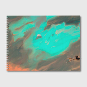 Альбом для рисования с принтом Майское небо в Новосибирске, 100% бумага
 | матовая бумага, плотность 200 мг. | Тематика изображения на принте: абстракция | арт | ветвь | закат | китайский фонарик | котёнок | небо | облака | цветы | японский фонарик