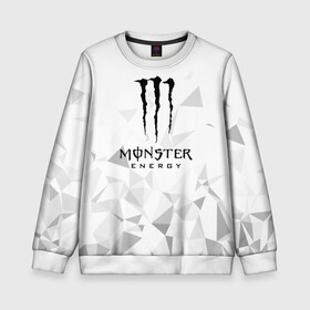 Детский свитшот 3D с принтом MONSTER ENERGY  в Новосибирске, 100% полиэстер | свободная посадка, прямой крой, мягкая тканевая резинка на рукавах и понизу свитшота | black monster | bmx | claw | cybersport | energy | monster | monster energy | moto | motocross | race | sport | киберспорт | когти | монстер энерджи | монстр | мото | мотокросс | ралли | скейтбординг | спорт | т | энергия