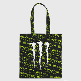 Шоппер 3D с принтом MONSTER ENERGY  в Новосибирске, 100% полиэстер | Плотность: 200 г/м2; Размер: 34×35 см; Высота лямок: 30 см | black monster | bmx | claw | cybersport | energy | monster | monster energy | moto | motocross | race | sport | киберспорт | когти | монстер энерджи | монстр | мото | мотокросс | ралли | скейтбординг | спорт | т | энергия