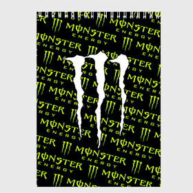 Скетчбук с принтом MONSTER ENERGY в Новосибирске, 100% бумага
 | 48 листов, плотность листов — 100 г/м2, плотность картонной обложки — 250 г/м2. Листы скреплены сверху удобной пружинной спиралью | black monster | bmx | claw | cybersport | energy | monster | monster energy | moto | motocross | race | sport | киберспорт | когти | монстер энерджи | монстр | мото | мотокросс | ралли | скейтбординг | спорт | т | энергия