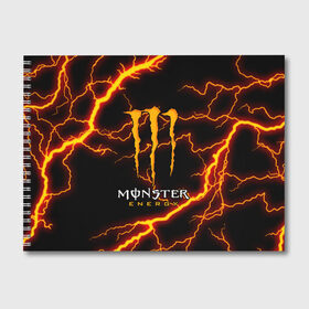 Альбом для рисования с принтом MONSTER ENERGY в Новосибирске, 100% бумага
 | матовая бумага, плотность 200 мг. | black monster | bmx | claw | cybersport | energy | monster | monster energy | moto | motocross | race | sport | киберспорт | когти | монстер энерджи | монстр | мото | мотокросс | ралли | скейтбординг | спорт | т | энергия