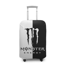 Чехол для чемодана 3D с принтом MONSTER ENERGY (Z) в Новосибирске, 86% полиэфир, 14% спандекс | двустороннее нанесение принта, прорези для ручек и колес | black monster | bmx | claw | cybersport | energy | monster | monster energy | moto | motocross | race | sport | киберспорт | когти | монстер энерджи | монстр | мото | мотокросс | ралли | скейтбординг | спорт | т | энергия