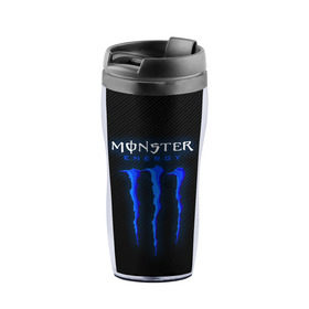 Термокружка-непроливайка с принтом MONSTER ENERGY (Z) в Новосибирске, внутренняя часть — пищевой пластик, наружная часть — прозрачный пластик, между ними — полиграфическая вставка с рисунком | объем — 350 мл, герметичная крышка | black monster | bmx | claw | cybersport | energy | monster | monster energy | moto | motocross | race | sport | киберспорт | когти | монстер энерджи | монстр | мото | мотокросс | ралли | скейтбординг | спорт | т | энергия