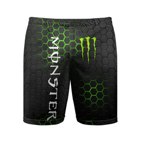 Мужские шорты спортивные с принтом MONSTER ENERGY  в Новосибирске,  |  | black monster | bmx | claw | cybersport | energy | monster | monster energy | moto | motocross | race | sport | киберспорт | когти | монстер энерджи | монстр | мото | мотокросс | ралли | скейтбординг | спорт | т | энергия