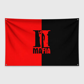 Флаг-баннер с принтом MAFIA 2 [9] в Новосибирске, 100% полиэстер | размер 67 х 109 см, плотность ткани — 95 г/м2; по краям флага есть четыре люверса для крепления | gun | mafia | гангстер | мафия