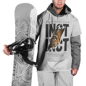 Накидка на куртку 3D с принтом INSTINCT Инстинкт хищника тигр в Новосибирске, 100% полиэстер |  | большая кошка. тигр | дикая природа | инстинкт | инстинкт выживания | кошка | лев | леопард | надпись | текст | фраза | хищник | хищница