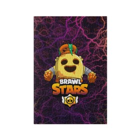 Обложка для паспорта матовая кожа с принтом Brawl Stars Robot Spike в Новосибирске, натуральная матовая кожа | размер 19,3 х 13,7 см; прозрачные пластиковые крепления | Тематика изображения на принте: brawl stars | brawl stars spike robot | spike | spike robot | бравл кактус | бравл спайк | бравл старс | кактус | робоспайк | спайк | спайк бравл старс