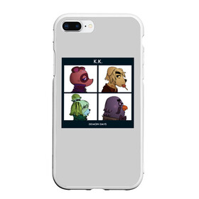 Чехол для iPhone 7Plus/8 Plus матовый с принтом Animal Crossing в Новосибирске, Силикон | Область печати: задняя сторона чехла, без боковых панелей | Тематика изображения на принте: animal crossing | game | gorillaz | new horizons | nintendo | горилаз | животные | игра | нинтендо