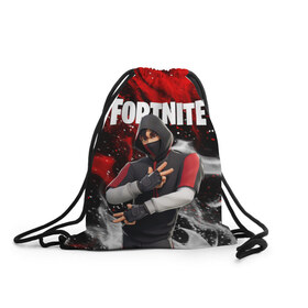 Рюкзак-мешок 3D с принтом FORTNITE IKONIK в Новосибирске, 100% полиэстер | плотность ткани — 200 г/м2, размер — 35 х 45 см; лямки — толстые шнурки, застежка на шнуровке, без карманов и подкладки | deadmau5 | fortnite | fortnite 2 | fortnite x маршмелло | ikonik | marshmello | ninja | ninja streamer | raven | travis scott | ворон | иконик | ниндзя | пили | рейвен | трэвис скотт | фортнайт