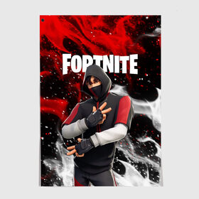 Постер с принтом FORTNITE IKONIK в Новосибирске, 100% бумага
 | бумага, плотность 150 мг. Матовая, но за счет высокого коэффициента гладкости имеет небольшой блеск и дает на свету блики, но в отличии от глянцевой бумаги не покрыта лаком | deadmau5 | fortnite | fortnite 2 | fortnite x маршмелло | ikonik | marshmello | ninja | ninja streamer | raven | travis scott | ворон | иконик | ниндзя | пили | рейвен | трэвис скотт | фортнайт