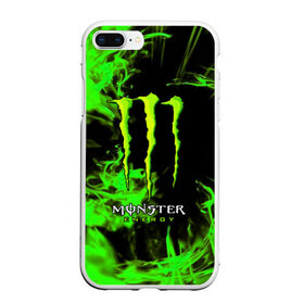 Чехол для iPhone 7Plus/8 Plus матовый с принтом MONSTER ENERGY в Новосибирске, Силикон | Область печати: задняя сторона чехла, без боковых панелей | Тематика изображения на принте: black monster | bmx | claw | cybersport | energy | monster | monster energy | moto | motocross | race | sport | киберспорт | когти | монстер энерджи | монстр | мото | мотокросс | ралли | скейтбординг | спорт | энергия