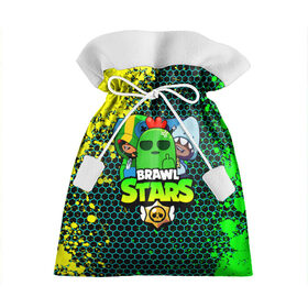 Подарочный 3D мешок с принтом Brawl Stars TRIO в Новосибирске, 100% полиэстер | Размер: 29*39 см | 8 bit | 8 бит | bibi | brawl | brawl stars | crow | leon | spike | sprout | stars | бравл | бравл старс | браво старс | игра | компьютерная | кров | леон | онлайн | старс