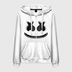 Мужская толстовка 3D на молнии с принтом FORTNITE x MARSHMELLO 3D в Новосибирске, 100% полиэстер | длина до линии бедра, манжеты и пояс оформлены мягкой тканевой резинкой, двухслойный капюшон со шнурком для регулировки, спереди молния, по бокам два кармана | deadmau5 | fortnite | fortnite 2 | fortnite x маршмелло | ikonik | marshmello | ninja | ninja streamer | raven | travis scott | ворон | иконик | ниндзя | пили | рейвен | трэвис скотт | фортнайт