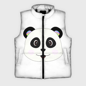 Мужской жилет утепленный 3D с принтом Panda в Новосибирске,  |  | bear | colorful | green | nature | panda | детские | животные | звери | милые | мультфильмы | панды | радуга