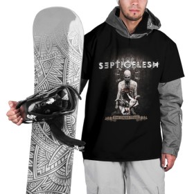 Накидка на куртку 3D с принтом Septicflesh в Новосибирске, 100% полиэстер |  | Тематика изображения на принте: septicflesh | арт | дэт дум метал | дэт метал | музыка | рок | симфоник метал