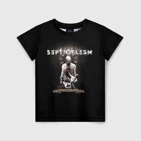Детская футболка 3D с принтом Septicflesh в Новосибирске, 100% гипоаллергенный полиэфир | прямой крой, круглый вырез горловины, длина до линии бедер, чуть спущенное плечо, ткань немного тянется | septicflesh | арт | дэт дум метал | дэт метал | музыка | рок | симфоник метал