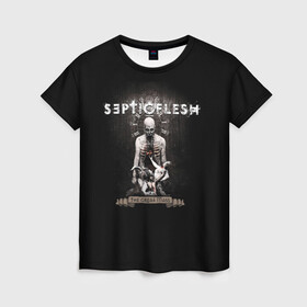 Женская футболка 3D с принтом Septicflesh в Новосибирске, 100% полиэфир ( синтетическое хлопкоподобное полотно) | прямой крой, круглый вырез горловины, длина до линии бедер | septicflesh | арт | дэт дум метал | дэт метал | музыка | рок | симфоник метал