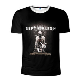 Мужская футболка 3D спортивная с принтом Septicflesh в Новосибирске, 100% полиэстер с улучшенными характеристиками | приталенный силуэт, круглая горловина, широкие плечи, сужается к линии бедра | septicflesh | арт | дэт дум метал | дэт метал | музыка | рок | симфоник метал