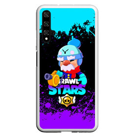 Чехол для Honor 20 с принтом BRAWL STARS GALE в Новосибирске, Силикон | Область печати: задняя сторона чехла, без боковых панелей | bibi | brawl stars | coach mike | crow | gale | leon | leon shark | max | mecha crow | mortis | mr.p | phoenix | sally leon | sandy | spike | sprout | tara | unicorn | virus 8 bit | werewolf | ворон | оборотень