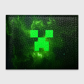 Обложка для студенческого билета с принтом MINECRAFT в Новосибирске, натуральная кожа | Размер: 11*8 см; Печать на всей внешней стороне | Тематика изображения на принте: block | creeper | cube | minecraft | pixel | блок | геометрия | крафт | крипер | кубики | майнкрафт | пиксели